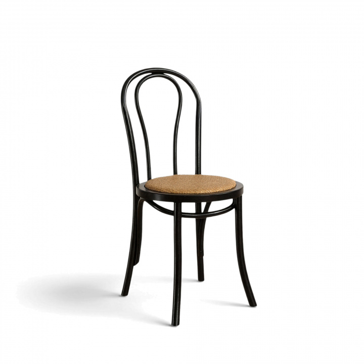 Chaise \'Bistro\' - Rotin/Noir dans le groupe Meubles / Meubles d\'assise / Chaises chez Reforma (FC19-Black)