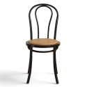 Chaise \'Bistro\' - Rotin/Noir