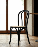 Chaise \'Bistro\' - Rotin/Noir