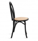 Chaise \'Bistro\' - Rotin/Noir