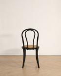 Chaise \'Bistro\' - Rotin/Noir