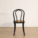 Chaise \'Bistro\' - Rotin/Noir