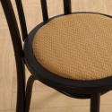 Chaise \'Bistro\' - Rotin/Noir