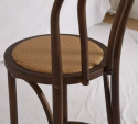 Tabouret de bar \'Bistro\' - Noyer/Rotin