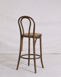 Tabouret de bar \'Bistro\' - Noyer/Rotin