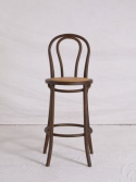 Tabouret de bar \'Bistro\' - Noyer/Rotin