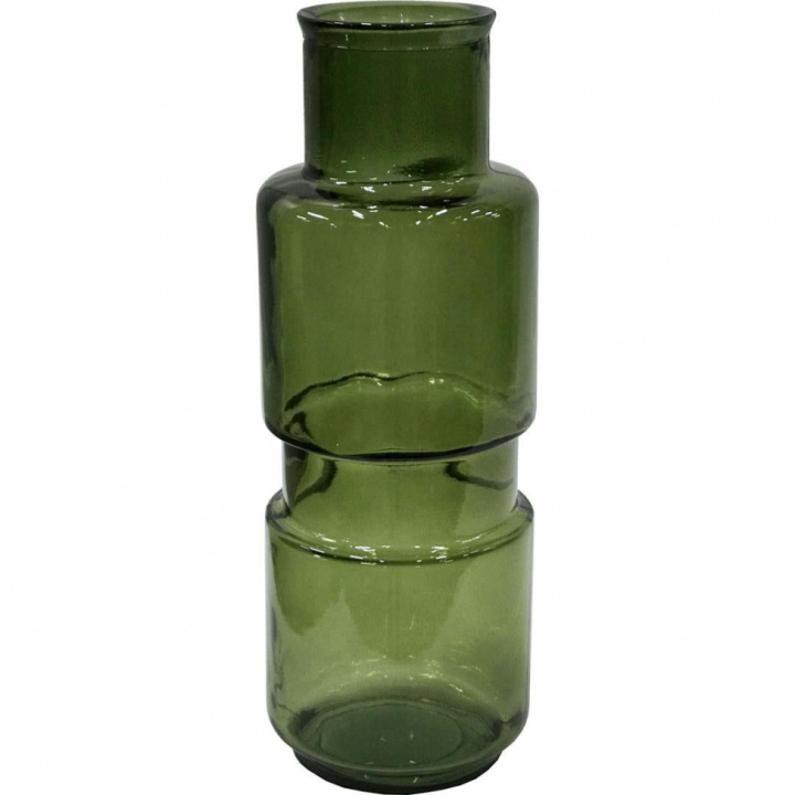 Vase en verre \'Clooney\' - Vert olive dans le groupe Décoration / Décoration / Vases chez Reforma (G1681)