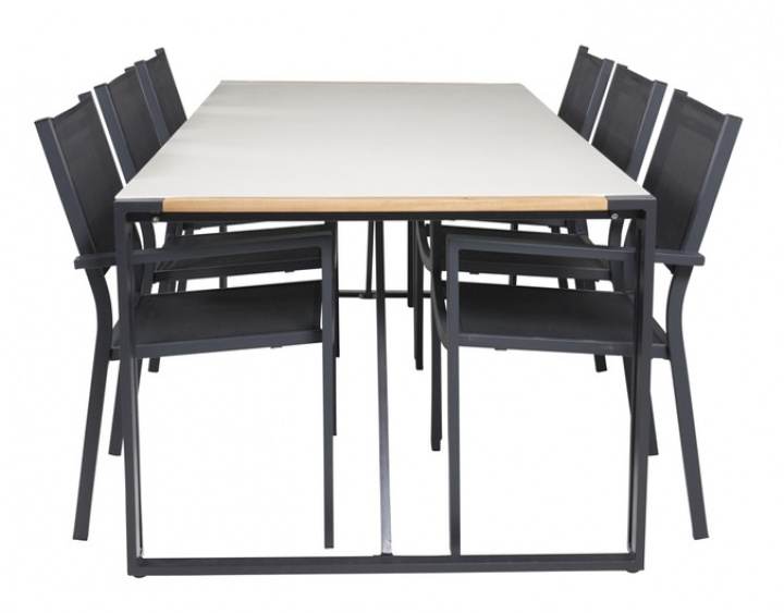 Groupe de repas \'Umeå\' - Noir dans le groupe Meubles / Mobilier de jardin / Groupes de jardin chez Reforma (GR18388)