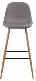 Tabouret de bar \'Soller\' - Nature/Gris clair