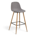 Tabouret de bar \'Soller\' - Nature/Gris clair