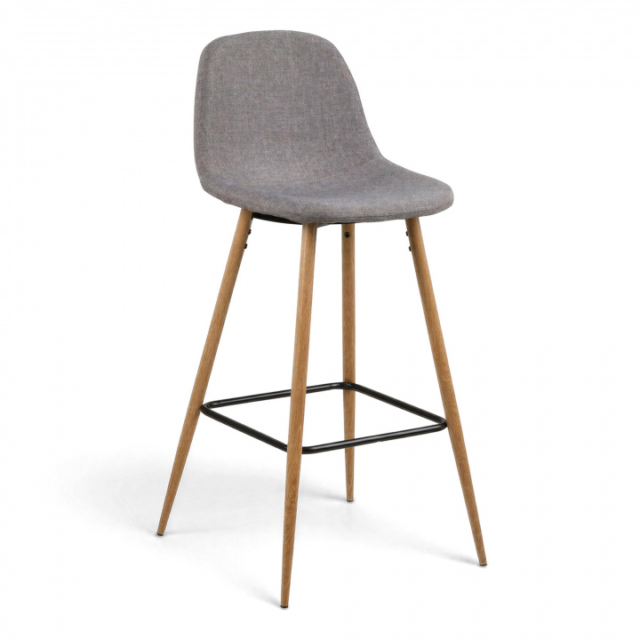 Tabouret de bar \'Soller\' - Nature/Gris clair dans le groupe Meubles / Meubles d\'assise / Tabourets de bar chez Reforma (H000016832)