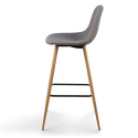 Tabouret de bar \'Soller\' - Nature/Gris clair