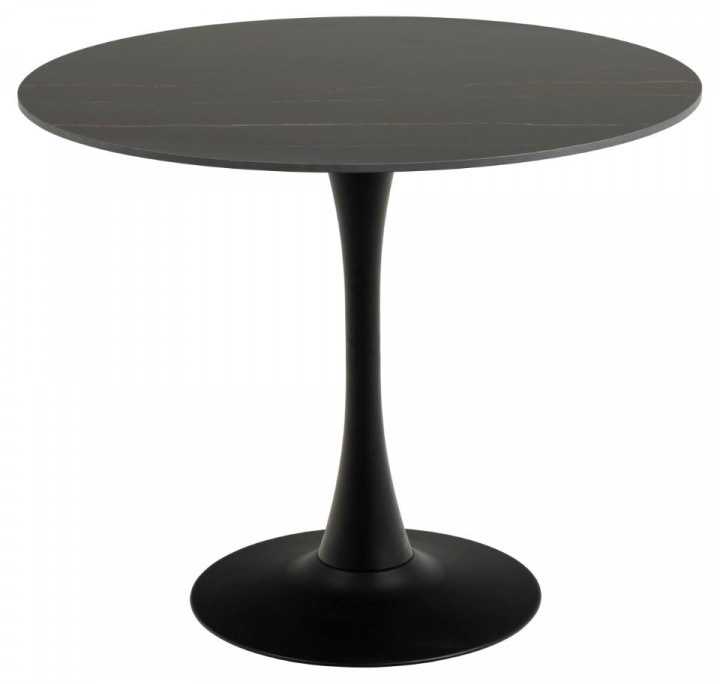 Table à manger \'Malta\' Ronde 90x75cm - Noir dans le groupe Meubles / Tables / Tables rondes chez Reforma (H000024140)