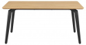 Table à manger \'Cadiz\' 160x90cm - Nature/Noir