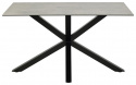 Table à manger \'Heaven\' 135x80cm - Gris/Noir