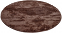 Tapis rond \'Aranga Super Soft\'- Brun foncé