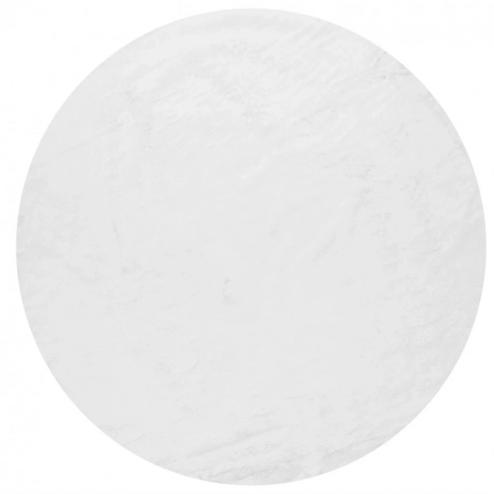 Tapis rond \'Aranga Super Soft\' - Blanc dans le groupe Décoration / Tapis / Tapis en ry chez Reforma (H100014)