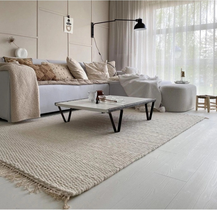 Tapis en laine \'Cartmel\' - Blanc cassé dans le groupe Tapis / Tapis en laine chez Reforma (H100033)