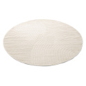 Tapis rond \'Devon\' - Crème