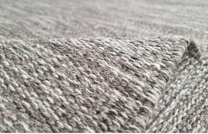 Tapis en laine \'Dhurry\' - Beige dans le groupe Tapis / Tapis en laine chez Reforma (H100047)