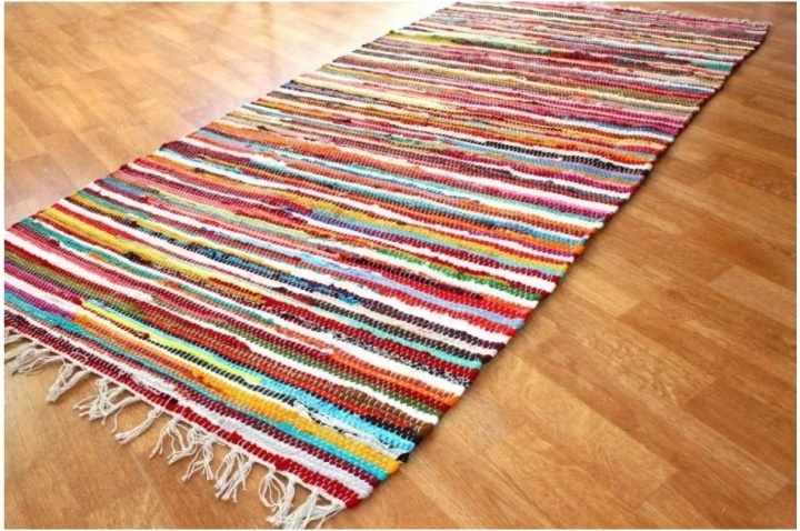 Tapis de lirette \'Happy\' - Multicolore dans le groupe Tapis / Tapis tissés chez Reforma (H100074)