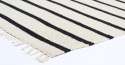 Tapis en coton \'Helle\' - Blanc/Noir