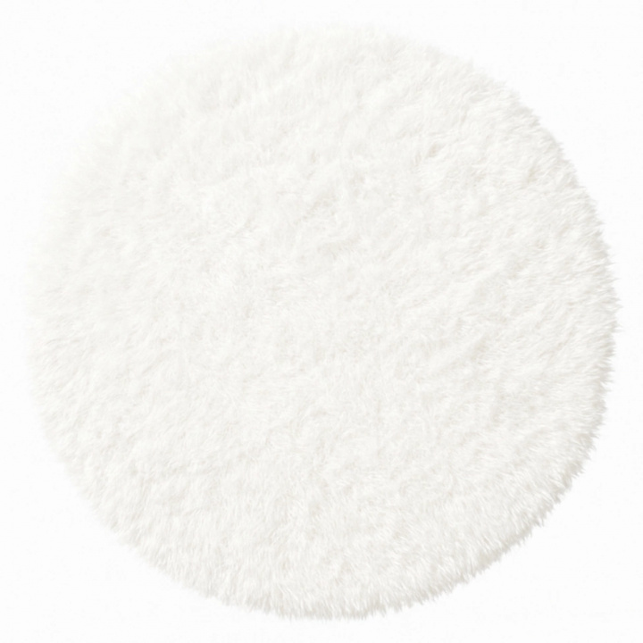 Tapis rond à poils longs \'Janjira\' - Blanc dans le groupe Décoration / Tapis / Tapis en ry chez Reforma (H100080)