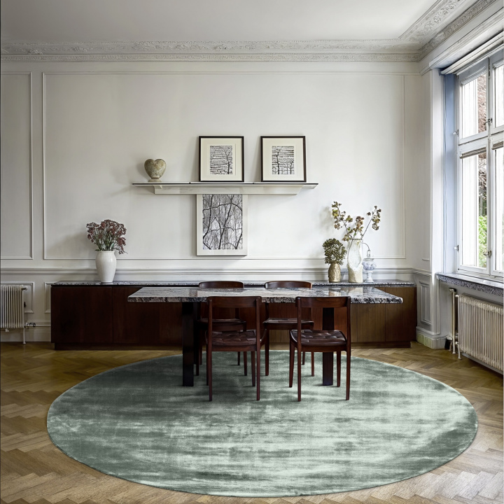 Tapis rond \'Jodhpur\' - Vert dans le groupe Tapis / Tapis tissés chez Reforma (H100083)