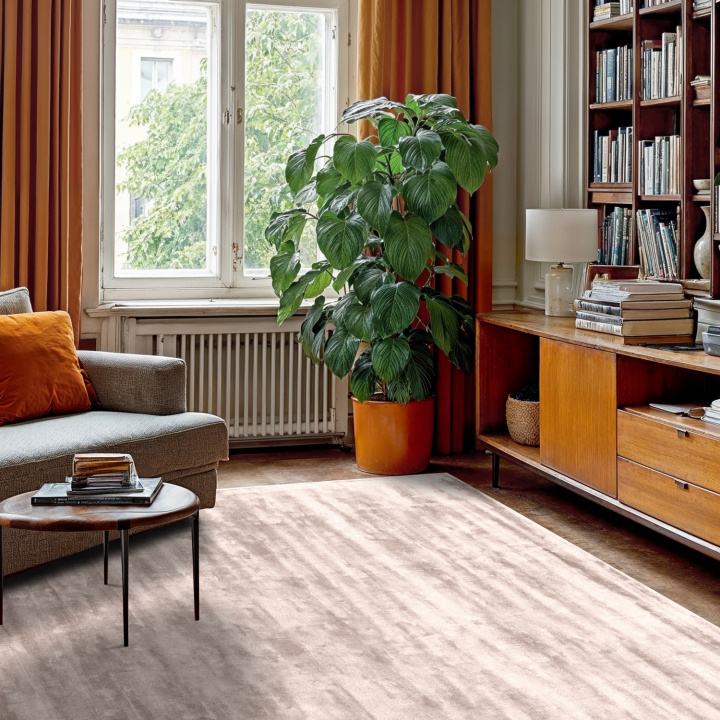 Tapis en viscose \'Jodhpur\' - Gris clair/Beige dans le groupe Tapis / Tapis tissés chez Reforma (H100085)