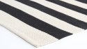 Tapis en coton \'Nilo\' - Blanc/Noir