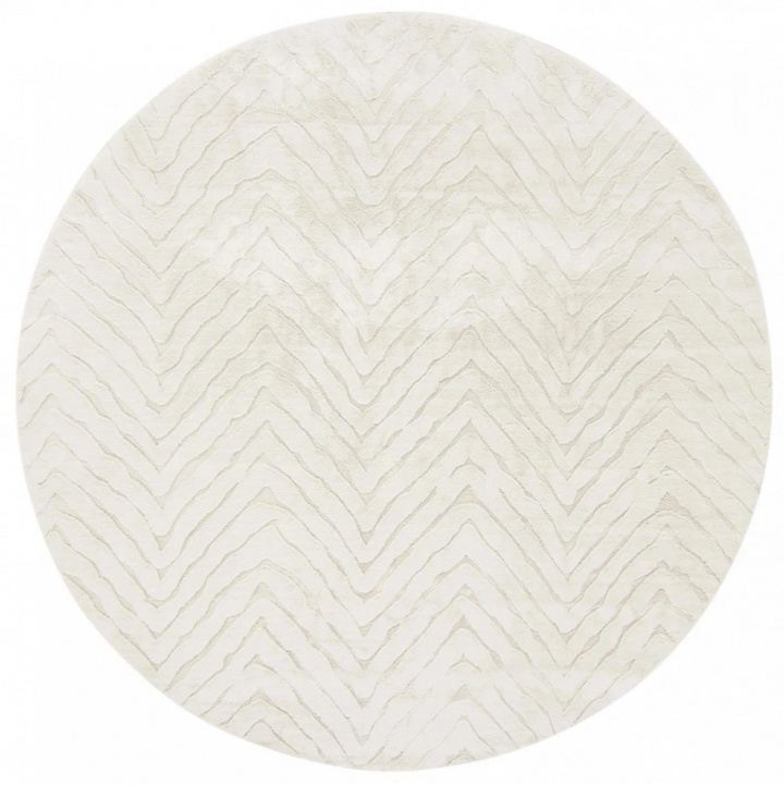 Tapis rond \'Wren\' - Blanc dans le groupe Décoration / Tapis / Tapis tissés chez Reforma (H100141)