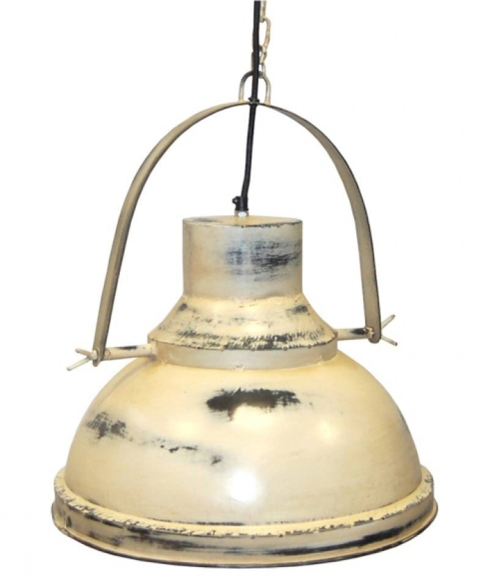 Lampe d\'usine Vintage - Blanc patiné dans le groupe Éclairage / Lampes / Lampes de plafond chez Reforma (INDS-205)