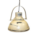 Lampe d\'usine Vintage - Blanc patiné