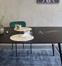 Table à manger avec rallonge \'Dawn\' 180-230x105cm - Noir