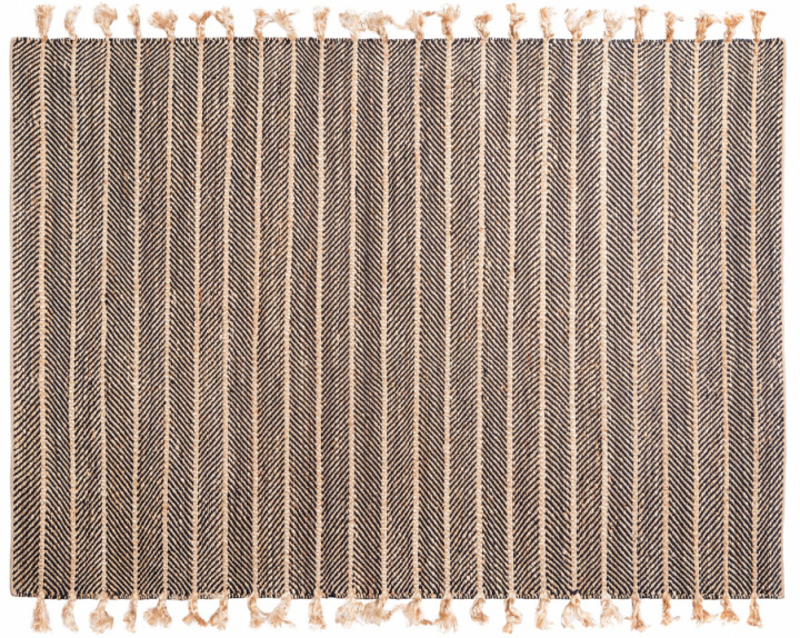 Tapis \'Striped Sand\' - Naturel 160x230 dans le groupe Décoration / Tapis / Tapis tissés chez Reforma (Jute-Striped-160.230)