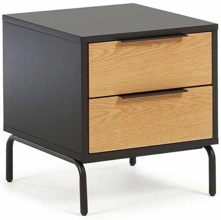 Table de chevet \'Koln\' - Chêne/Noir dans le groupe Meubles / Tables / Tables de chevet chez Reforma (KOLNNS01)