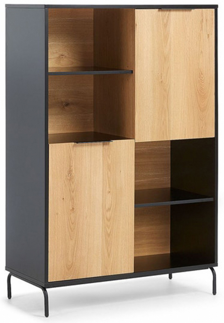 Armoire \'Koln\' - Chêne/Noir dans le groupe Meubles / Étagères & rangement / Armoires et buffets chez Reforma (KOLNSB02)