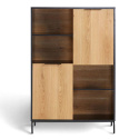 Armoire \'Koln\' - Ch&ecirc;ne/Noir