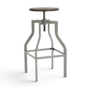 Tabouret \'Forshaga\' - Argent/Nature