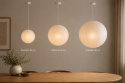 Lampe &agrave; riz \'Lycka\' - Blanc 40cm