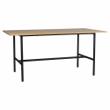 Table à manger \'Line\' - Chêne/Noir 160x90cm