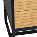 Table de nuit \'Line\' - Ch&ecirc;ne/Noir