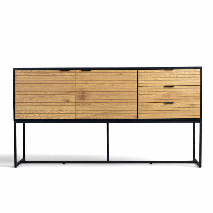 Buffet \'Line\' - Ch&ecirc;ne/Noir dans le groupe Meubles / Étagères & rangement / Buffets chez Reforma (LINESB02)