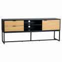 Meuble TV \'Line\' - Chêne/Noir