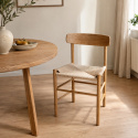 Chaise \'Alfors\' - Naturel