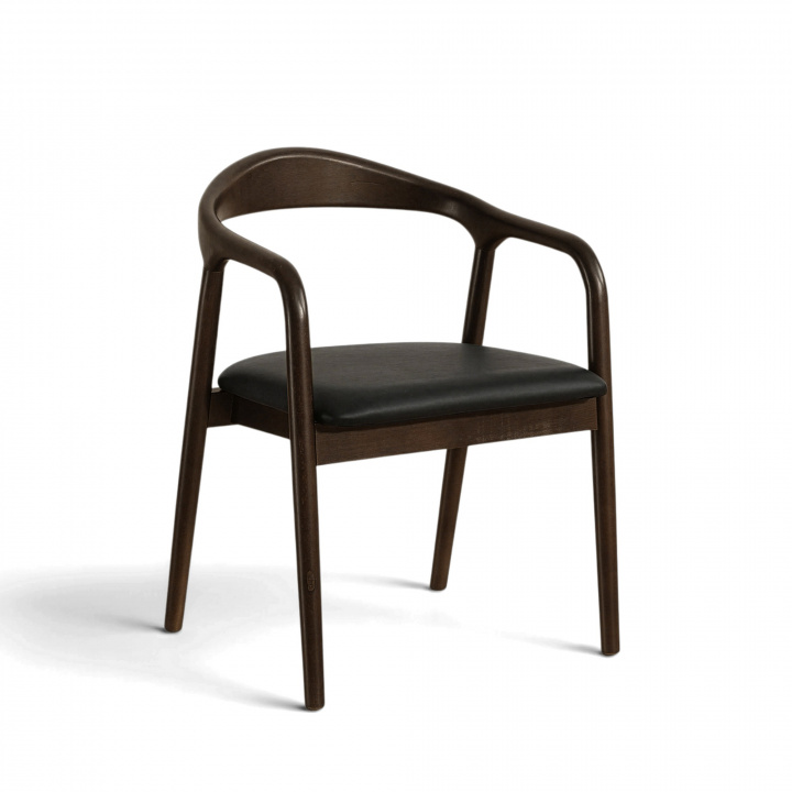Chaise à bras \'Aspa\' - Brun foncé dans le groupe Meubles / Meubles d\'assise / Chaises chez Reforma (LINK-SM11-dark)