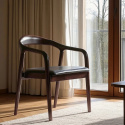 Chaise à bras \'Aspa\' - Brun foncé