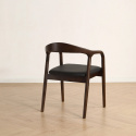 Chaise à bras \'Aspa\' - Brun foncé