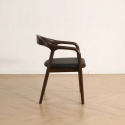 Chaise à bras \'Aspa\' - Brun foncé