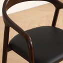 Chaise à bras \'Aspa\' - Brun foncé
